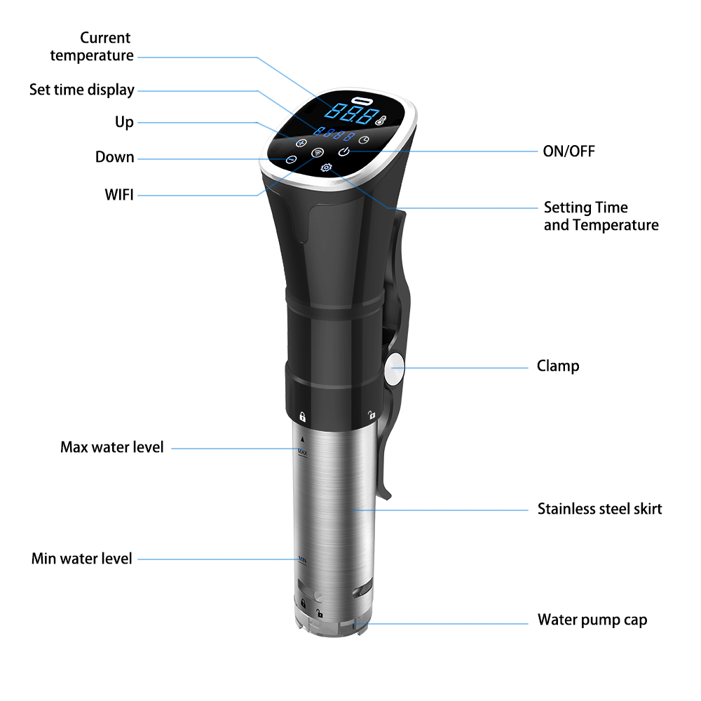 Sous Vide Immersion Circulator Wifi - Sea-maid Wifi Control Immersion Circulator Sous