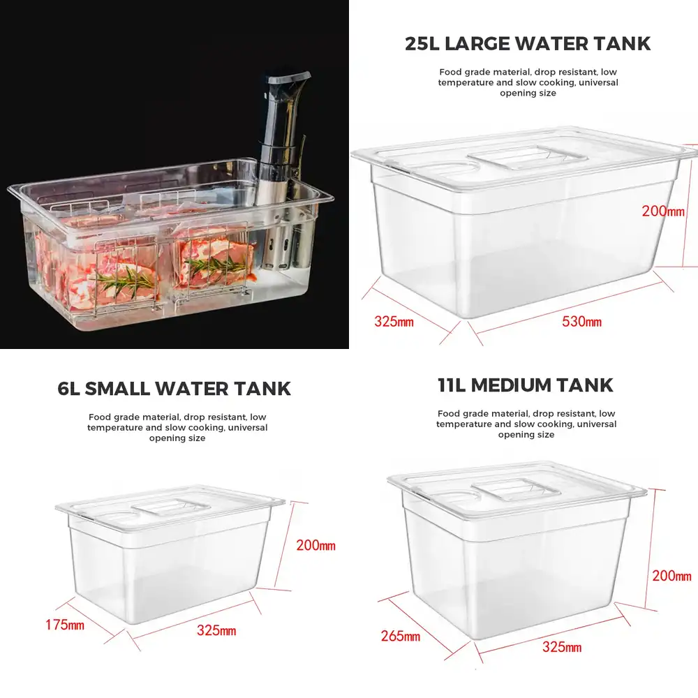 2026 Hot Sale  6L 11L 25L Sous - Sous Vide Container With Lid 11L recension och pris