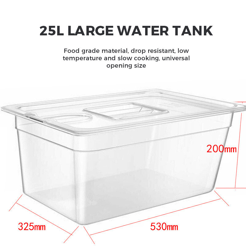 2026 Hot Sale  6L 11L 25L Sous - Sous Vide Container With Lid 11L recension och pris