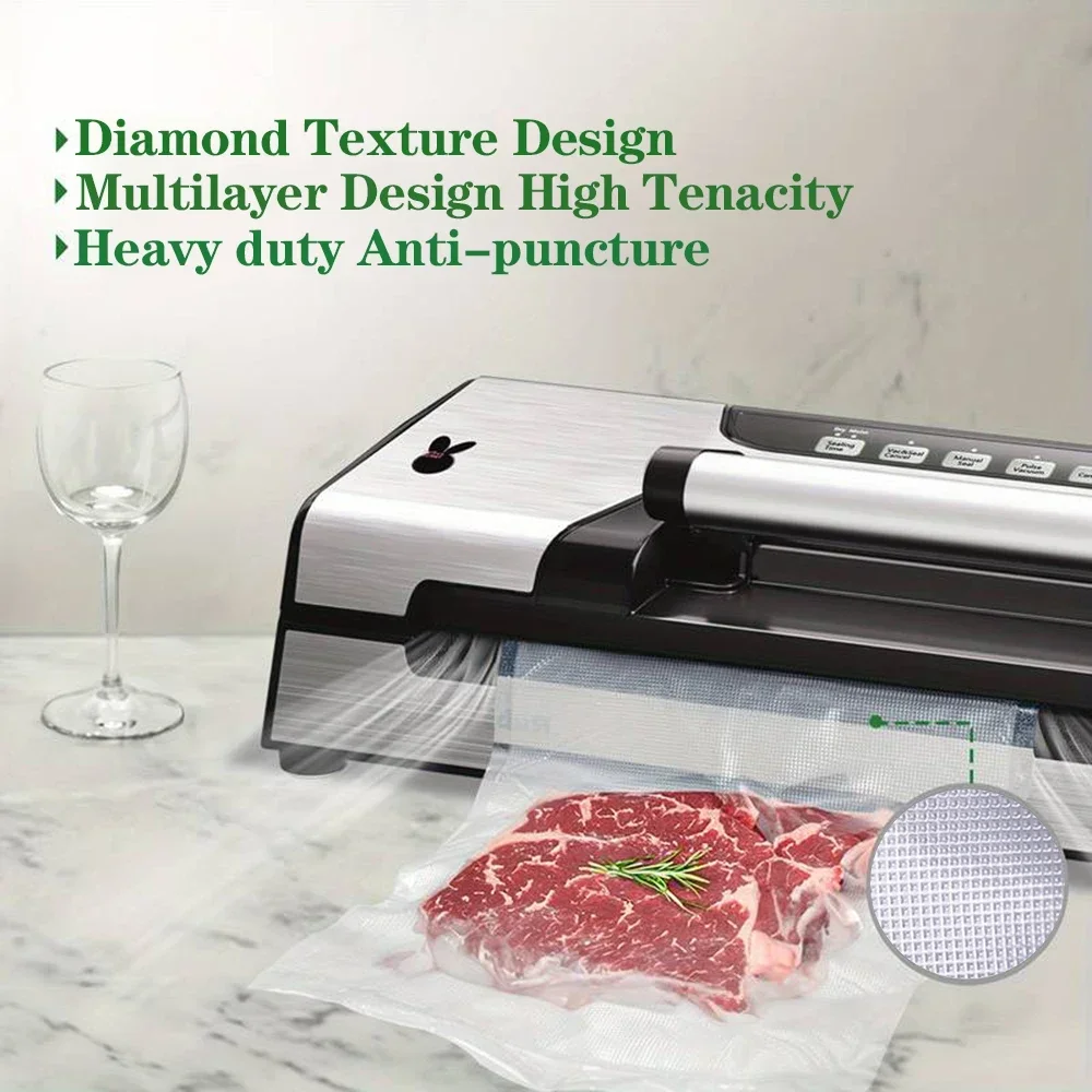 50 Premium Vacuum Sealer Bags, - Vacuum Sealer Bags Rolls Bpa Free recension och pris