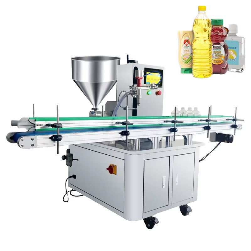 Auto Rotor Pump Filler with Co - Chamber Vacuum Sealer Commercial recension och pris