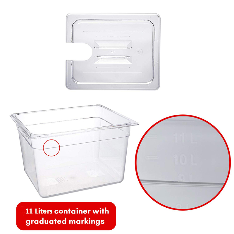 BioloMix Sous Vide 11L Contain - Sous Vide Container With Lid 11L recension och pris