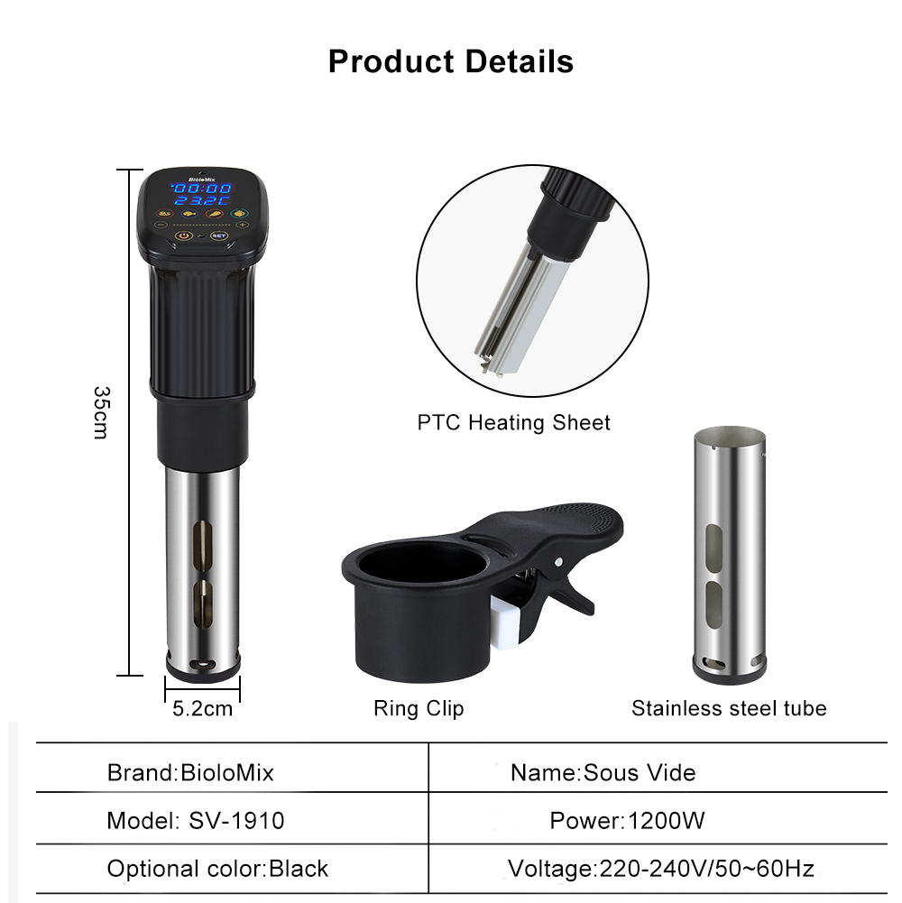 Digital Timer Immersion Circul - Sous Vide Immersion Circulator Wifi recension och pris