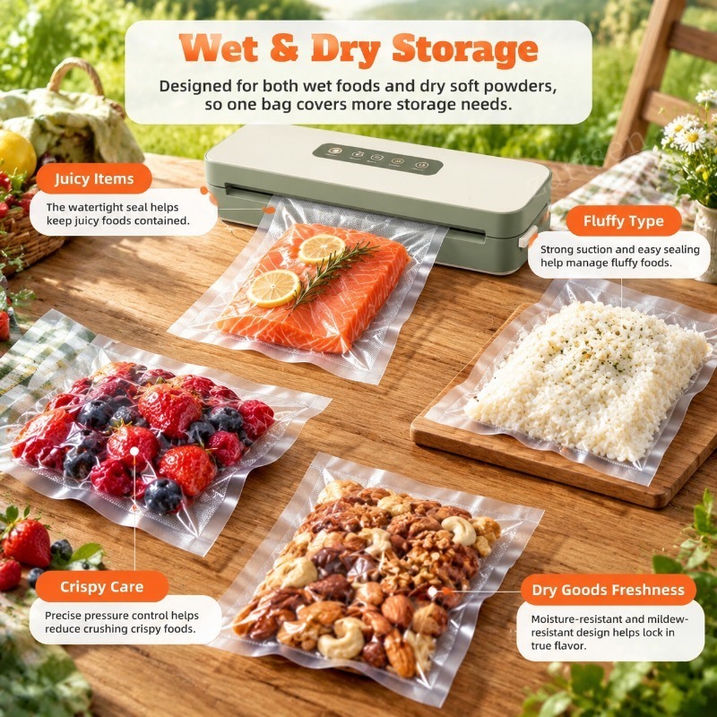 1 Rolls Vacuum Bags for Food,  - Vacuum Sealer Bags Rolls Bpa Free recension och pris