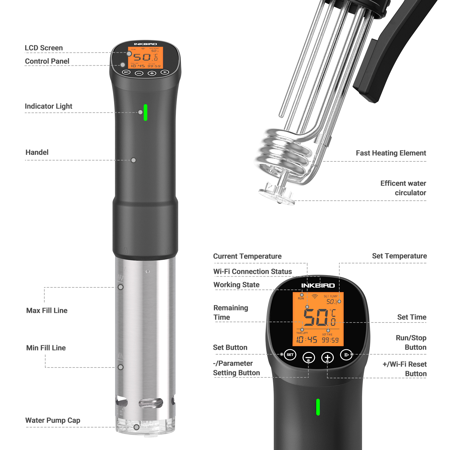 INKBIRD Culinary Sous Vide ISV - Sous Vide Immersion Circulator Wifi recension och pris