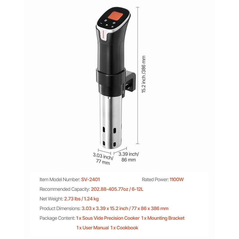 A84G-Sous-Vide Precision Cooke - Sous Vide Precision Cooker 1100W recension och pris