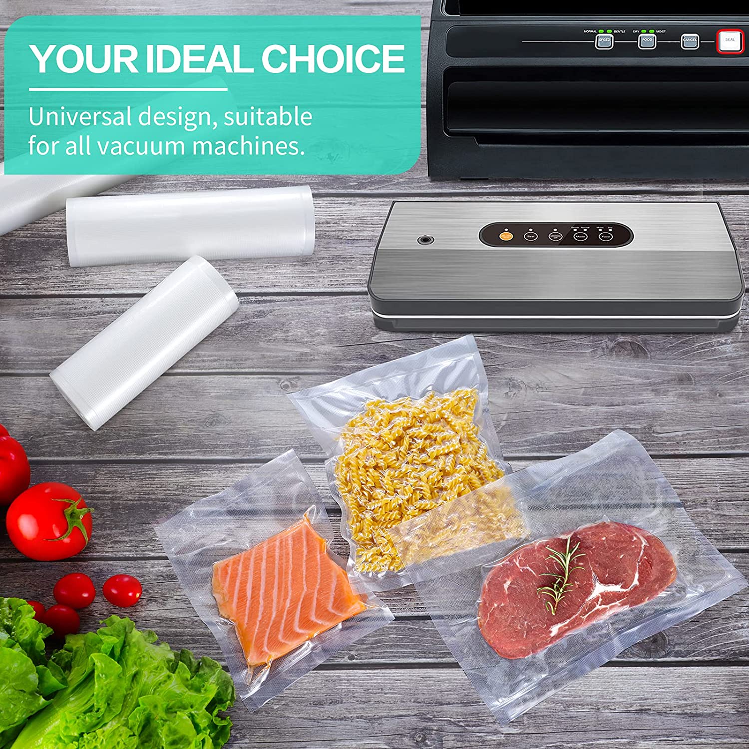 Kitchen Bags For Vacuum Food V - Vacuum Sealer Machine For Sous Vide recension och pris
