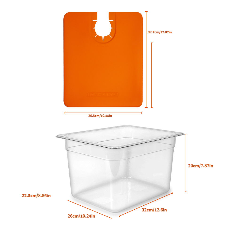 Sous Vide Cooker Kit Set for A - Sous Vide Container With Lid 11L recension och pris