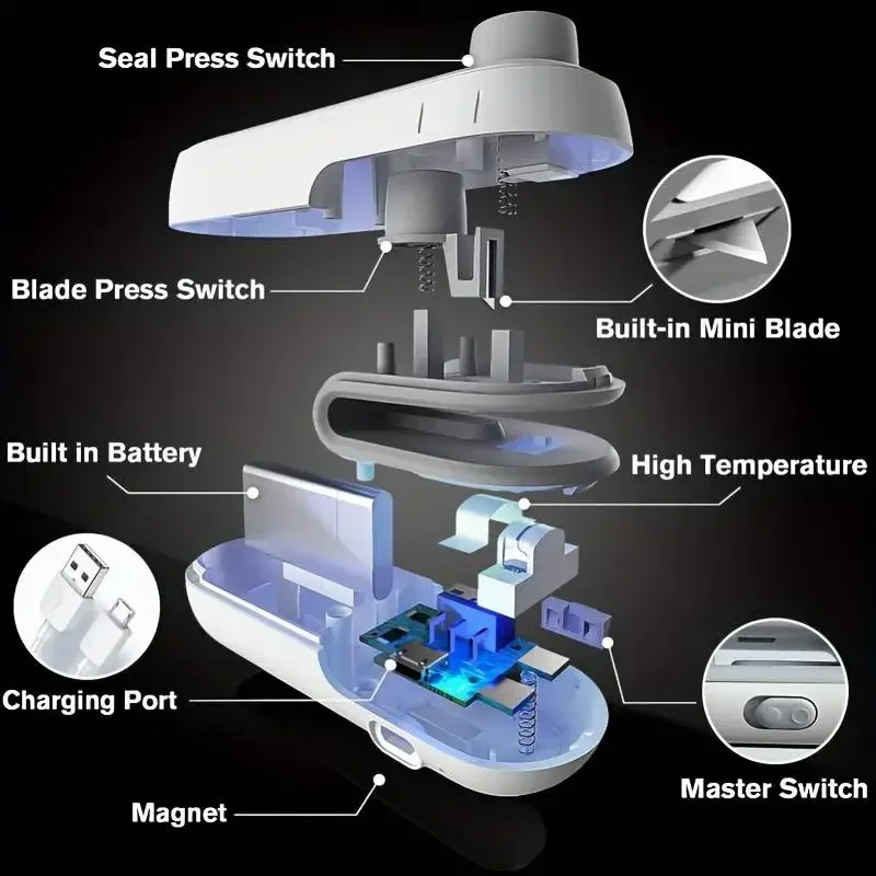 Mini Sealer 2 in 1 Sealing Cut - Vacuum Sealer Machine For Sous Vide recension och pris