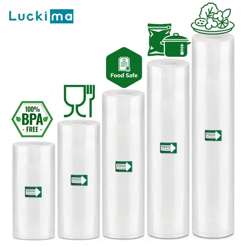 5 Rolls Vacuum Sealer Bags Set - Vacuum Sealer Bags Rolls Bpa Free recension och pris