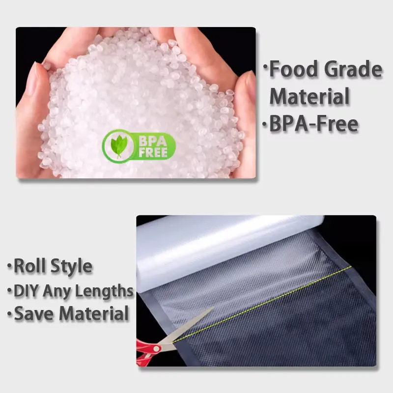 5 Rolls Vacuum Sealer Bags Set - Vacuum Sealer Bags Rolls Bpa Free recension och pris