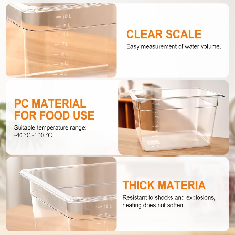 6L/11L/25L Sous Vide Container - Sous Vide Container With Lid 11L recension och pris