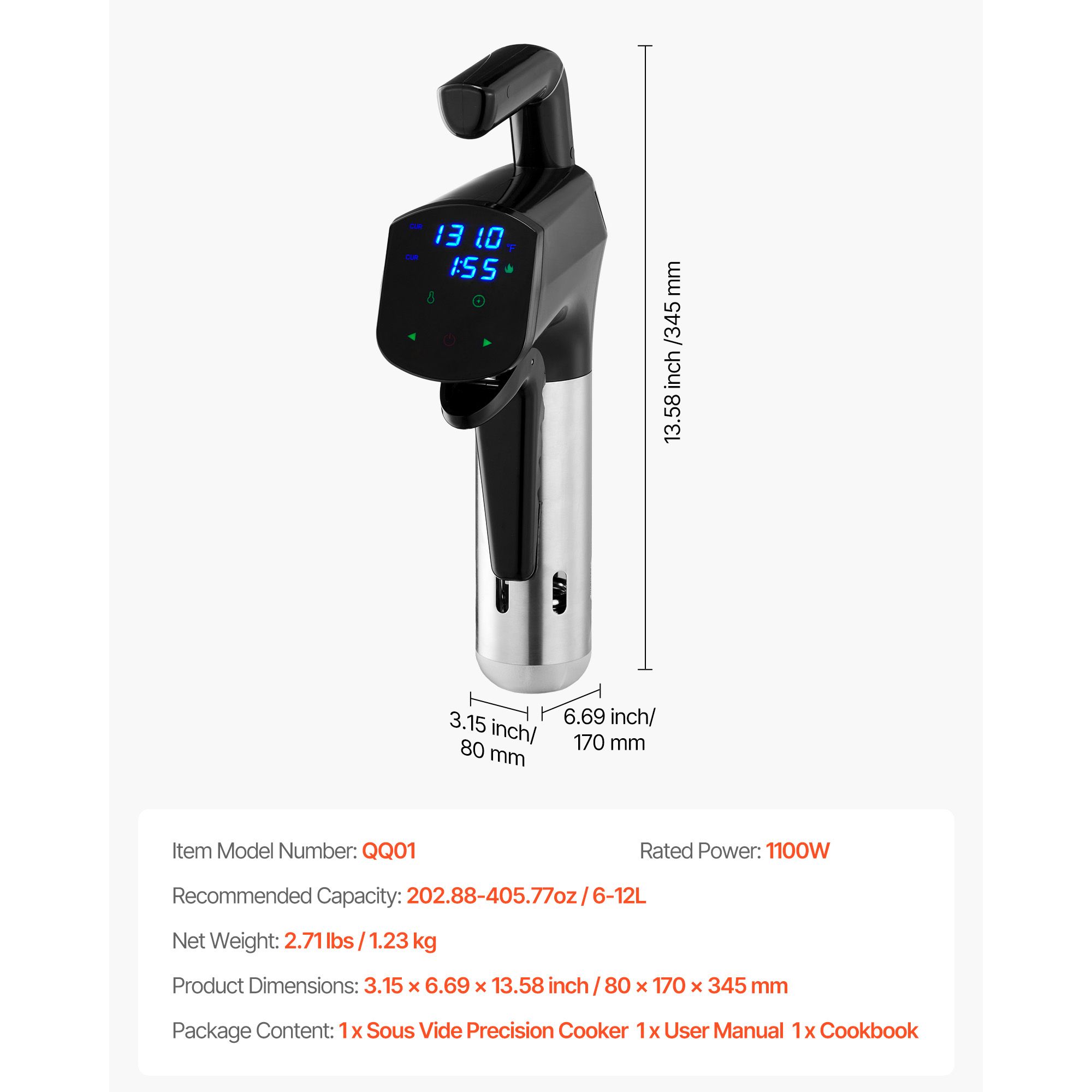 Sous Vide Precision Cooker, 11 - Sous Vide Precision Cooker 1100W recension och pris