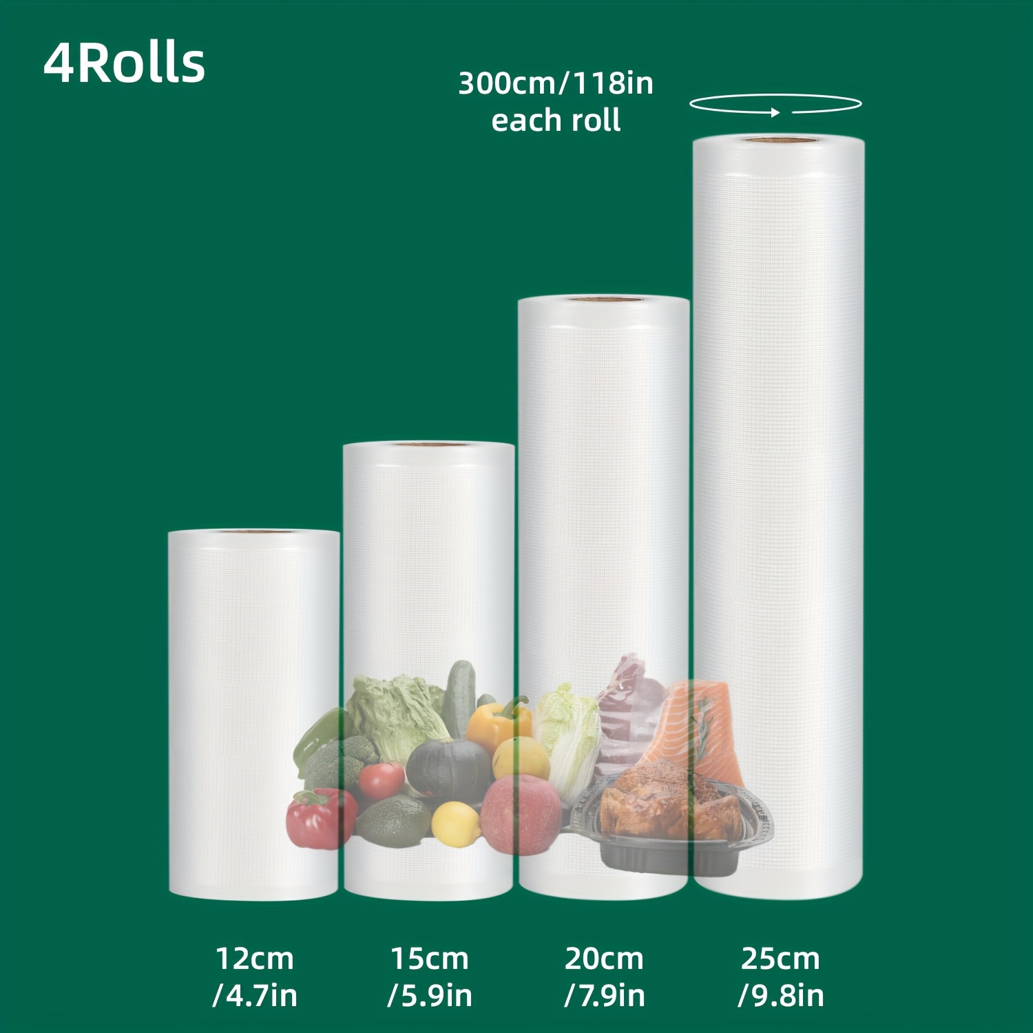 4-Pack Vacuum Sealer Rolls: He - Vacuum Sealer Machine For Sous Vide recension och pris