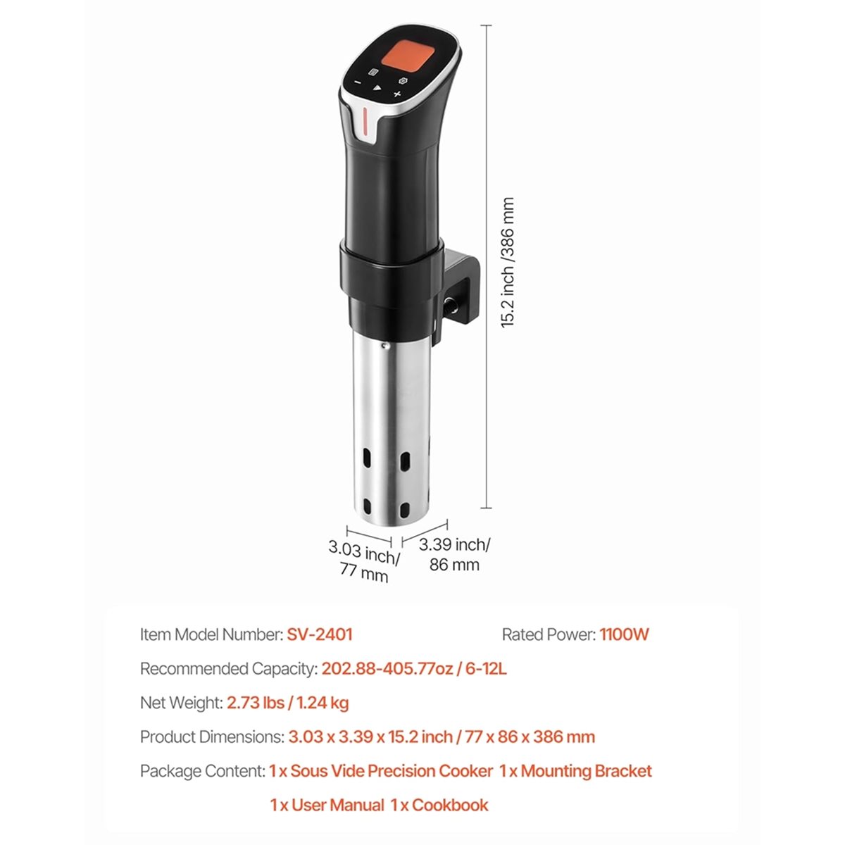 [Vend for]Sous Vide Cooker,110 - Sous Vide Immersion Circulator Wifi recension och pris