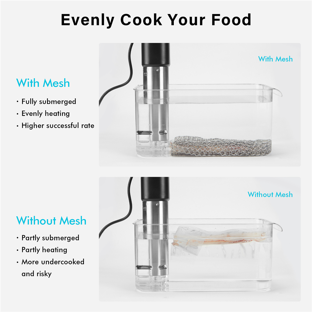SOVIDER Stainless Steel Mesh F - Sous Vide Weights Food Grade recension och pris